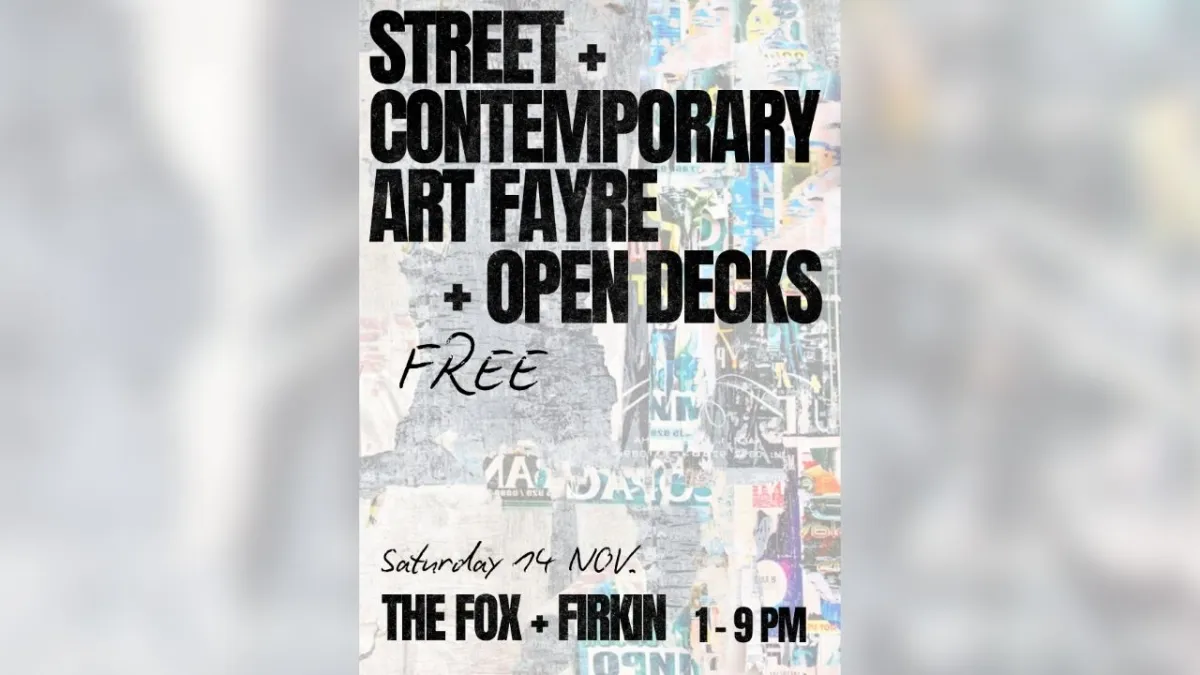 STREET AND CONTEMPORARY ART FAYRE WITH OPEN DECKS